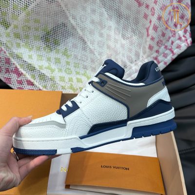 giay louis vuitton can chinh hang trainer sneaker mau xanh (8)