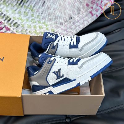 giay louis vuitton can chinh hang trainer sneaker mau xanh (9)