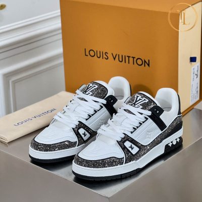 giay louis vuitton like authentic sneaker trainer mau trang xanh duong (1)