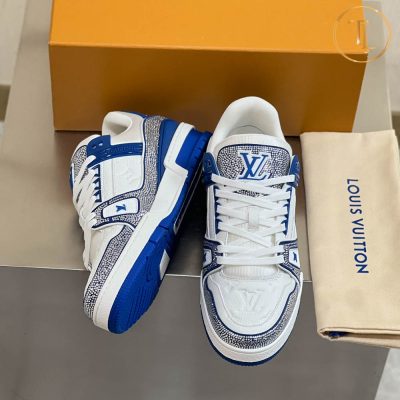 giay louis vuitton like authentic sneaker trainer mau trang xanh duong (4)