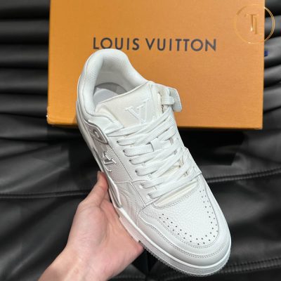 Giày LV Trainer Sneaker Louis Vuitton siêu cấp 1:1 màu trắng LV112 11 giay louis vuitton sieu cap trainer sneaker trang (1)