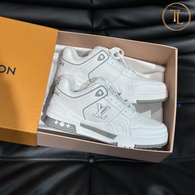 Giày LV Trainer Sneaker Louis Vuitton siêu cấp 1:1 màu trắng LV112 12 giay louis vuitton sieu cap trainer sneaker trang (2)
