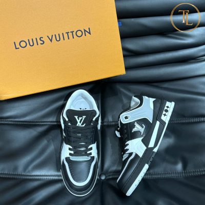 Giày LV Trainer Sneaker Louis Vuitton siêu cấp 1:1 trắng đen LV111 17 giay louis vuitton sieu cap trainer sneaker trang den (7)