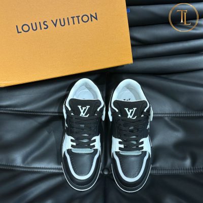 Giày LV Trainer Sneaker Louis Vuitton siêu cấp 1:1 trắng đen LV111 18 giay louis vuitton sieu cap trainer sneaker trang den (8)
