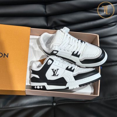 giay louis vuitton sieu cap trainer sneaker trang phoi den (2)