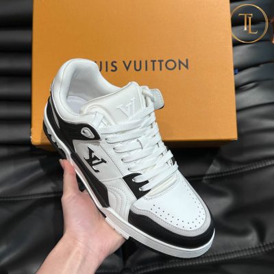 giay louis vuitton sieu cap trainer sneaker trang phoi den (7)