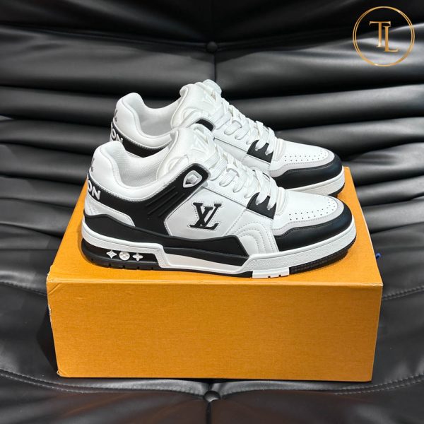 giay louis vuitton sieu cap trainer sneaker trang phoi den (8)