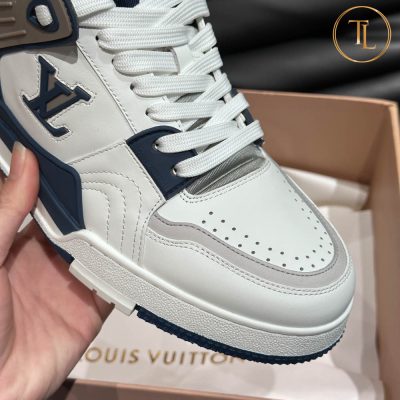 giay louis vuitton sieu cap trainer sneaker trang xanh (1)