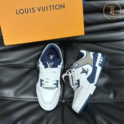 giay louis vuitton sieu cap trainer sneaker trang xanh (2)