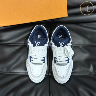 giay louis vuitton sieu cap trainer sneaker trang xanh (4)