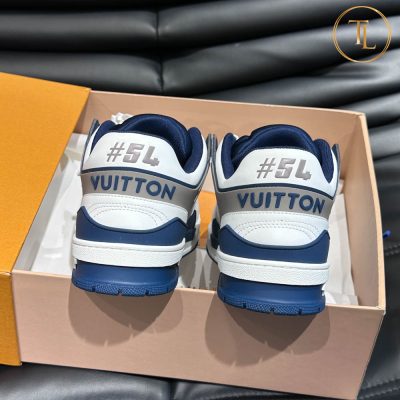 giay louis vuitton sieu cap trainer sneaker trang xanh (5)