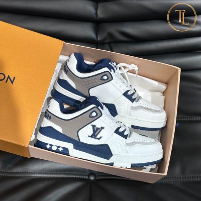 giay louis vuitton sieu cap trainer sneaker trang xanh (9)