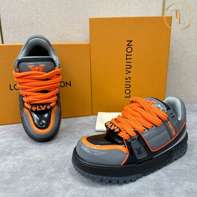 giay lv like auth sneaker trainer mau ghi cam (1)