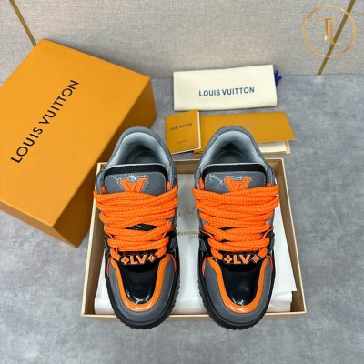 giay lv like auth sneaker trainer mau ghi cam (9)
