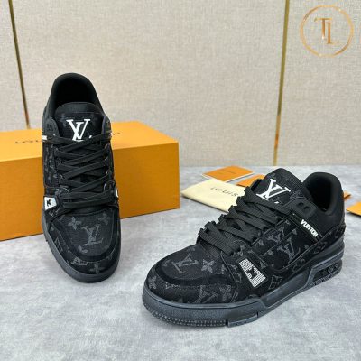 giay lv like authentic sneaker trainer mau den (7)