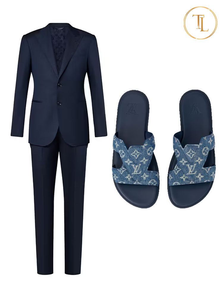 Phối đồ với dép LV Louis Vuitton Phối đồ với dép LV Louis Vuitton