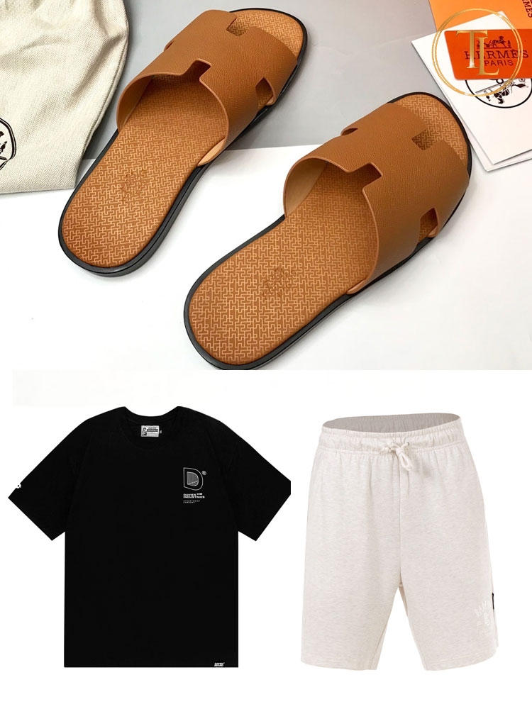 Phối đồ cùng dép lê Hermes nam Phối đồ cùng dép lê Hermes nam