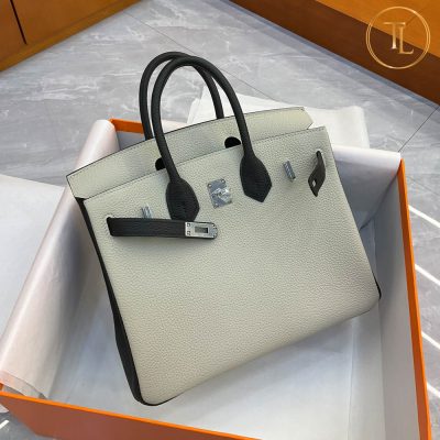 Túi Hermes Birkin siêu cấp 1:1 Size 25 màu ghi xám phối HHM59 11 tui hermes birkin sieu cap mau ghi (2)