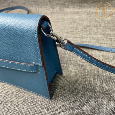 Túi Hermes Kelly đeo chéo F1 màu xanh Hàng Hiệu HMM513 19 tui hermes f1 kelly mau xanh (8)