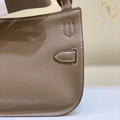 Túi Hermes Kelly Mini Jypsiere Rep 1:1 đeo chéo màu ghi nâu HMM522 13 tui hermes rep 1 1 kelly mau ghi nau (3)