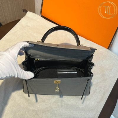 Túi xách Hermes Kelly Super Fake 1:1 ghi Hàng Hiệu HMM517 17 tui hermes super fake mau ghi xam kelly (5)