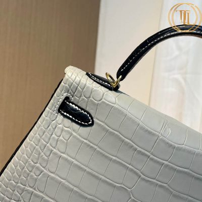 Túi xách Hermes Kelly Super Fake 1:1 ghi Hàng Hiệu HMM517 18 tui hermes super fake mau ghi xam kelly (7)