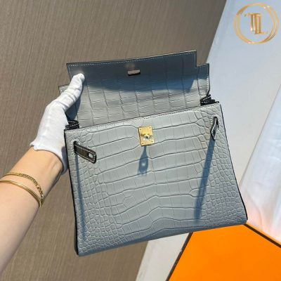 Túi xách Hermes Kelly Super Fake 1:1 ghi Hàng Hiệu HMM517 16 tui hermes super fake mau ghi xam kelly (8)