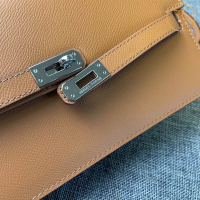 Túi Hermes Kelly đeo chéo Super Fake 1:1 nâu da bò HMM516 16 tui hermes super fake mau nau kelly (5)