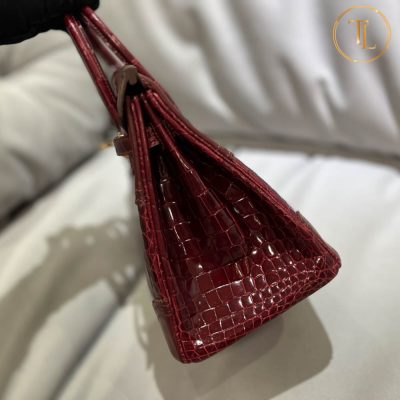 Túi xách Hermes Birkin Rep 1:1 Size 25 màu đỏ da khâu tay HHM50 12 tui xach hermes birkin mau nau do rep 1 1 (2)