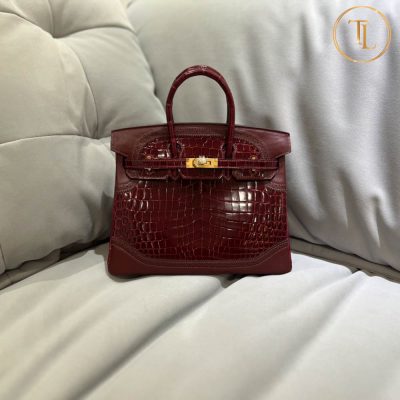 Túi xách Hermes Birkin Rep 1:1 Size 25 màu đỏ da khâu tay HHM50 14 tui xach hermes birkin mau nau do rep 1 1 (4)
