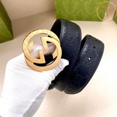 Thắt lưng Gucci da màu đen hàng hiệu siêu cấp like auth mặt khóa nhiều màu GC 248 9 belt gucci mens (5)