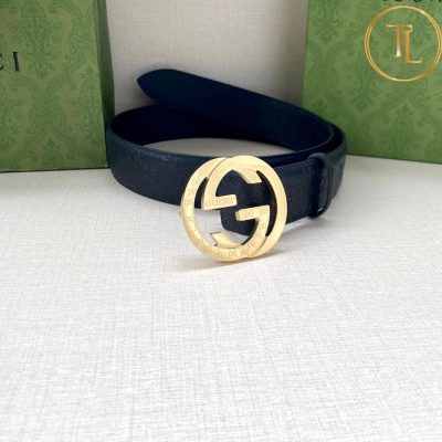 Thắt lưng Gucci da màu đen hàng hiệu siêu cấp like auth mặt khóa nhiều màu GC 248 11 belt gucci mens (8)