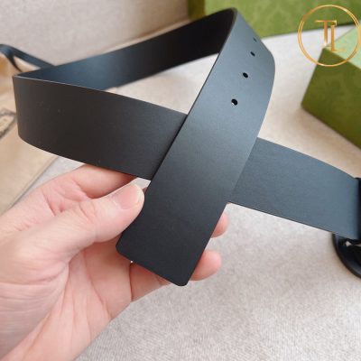 Thắt lưng Gucci nam màu đen hàng hiệu siêu cấp like auth mặt khóa chữ màu đen GC 260 9 nit gucci (4)