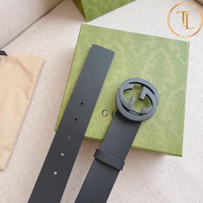 Thắt lưng Gucci nam màu đen hàng hiệu siêu cấp like auth mặt khóa chữ màu đen GC 260 11 nit gucci (6)