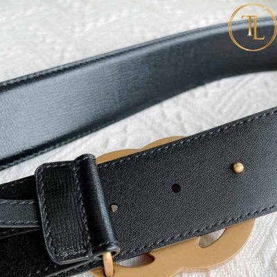 Thắt lưng Gucci nam màu đen hàng hiệu like auth mặt khóa chữ vàng GC 272 7 that lung gucci (2)