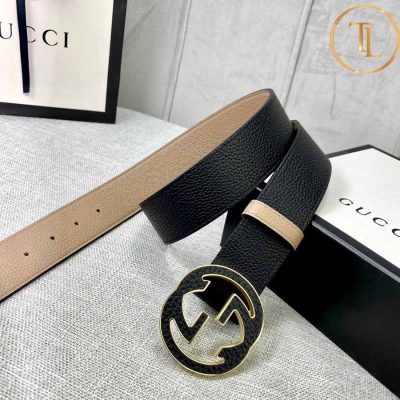 Thắt lưng Gucci nam 2 mặt màu nâu be và đen mặt khóa nhiều màu hàng hiệu siêu cấp GC 211 7 that lung gucci nam (2)