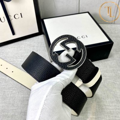 Thắt lưng Gucci nam 2 mặt màu trắng đen mặt khóa nhiều màu hàng hiệu siêu cấp GC 209 8 that lung gucci nam (3)