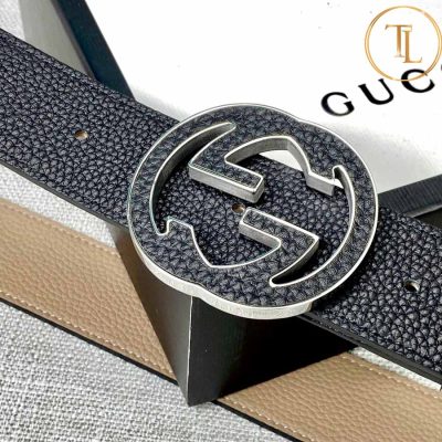 Thắt lưng Gucci nam 2 mặt màu nâu be và đen mặt khóa nhiều màu hàng hiệu siêu cấp GC 211 8 that lung gucci nam (4)
