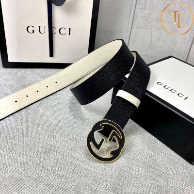 Thắt lưng Gucci nam 2 mặt màu trắng đen mặt khóa nhiều màu hàng hiệu siêu cấp GC 209 10 that lung gucci nam (6)