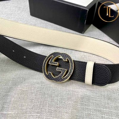 Thắt lưng Gucci nam 2 mặt màu trắng đen mặt khóa nhiều màu hàng hiệu siêu cấp GC 209 11 that lung gucci nam (7)