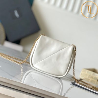 Túi đeo chéo YSL nữ hàng hiệu cận chính hãng màu trắng kem logo vàng YSL 045 11 tui deo cheo ysl (8)