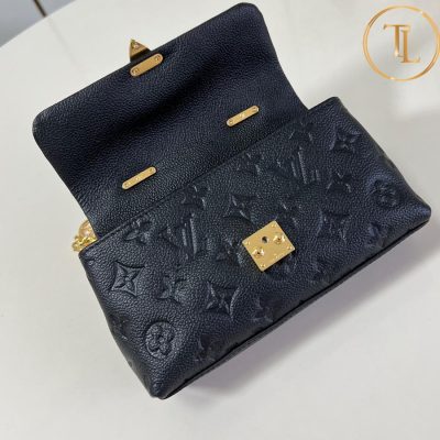 Túi xách đeo chéo Louis Vuitton màu đen dập logo hàng hiệu like auth LV28 10 tui lv (3)