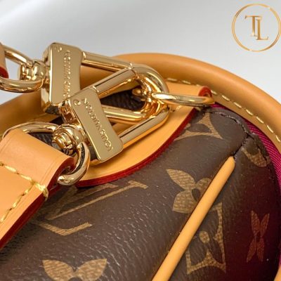 Túi xách đeo chéo Louis Vuitton màu nâu dây hồng hàng hiệu siêu cấp LV09 9 tui lv (3)