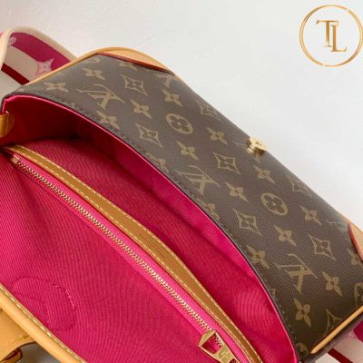 Túi xách đeo chéo Louis Vuitton màu nâu dây hồng hàng hiệu siêu cấp LV09 7 tui lv (9)