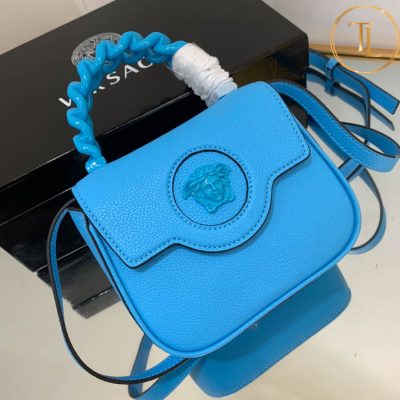 Túi xách đeo chéo Versace nữ màu xanh dương hàng hiệu like auth VS013 10 tui versace (2)