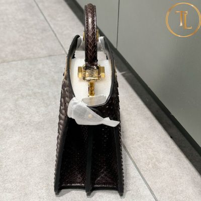 Túi xách Fendi họa tiết da cá sấu màu nâu đậm hàng hiệu like auth FD14 10 tui xach fendi (8)