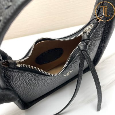 Túi xách Fendi nữ hàng hiệu siêu cấp màu đen da sần cao cấp FD28 8 tui xach fendi (8)