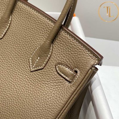 Túi xách đeo chéo Hermes Birkin màu ghi nâu size 20 hàng hiệu Like Auth HM06 10 tui xach hermes (2)