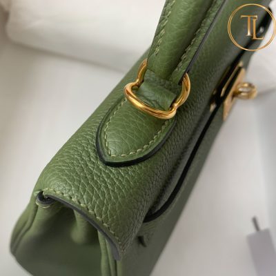Túi xách đeo chéo Hermes Kelly màu xanh khóa vàng size 25 hàng hiệu Like Auth HM26 8 tui xach hermes (5)