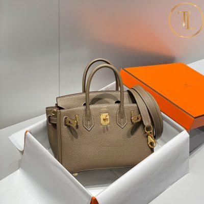 Túi xách đeo chéo Hermes Birkin màu ghi nâu size 20 hàng hiệu Like Auth HM06 8 tui xach hermes (6)